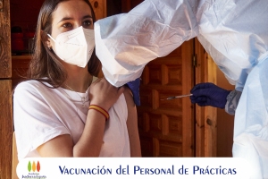 Vacunación del personal de prácticas